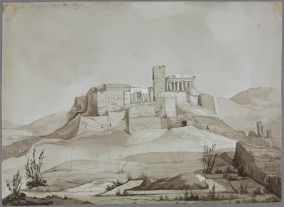 The Acropolis from the Pnyx, Athens, Greece