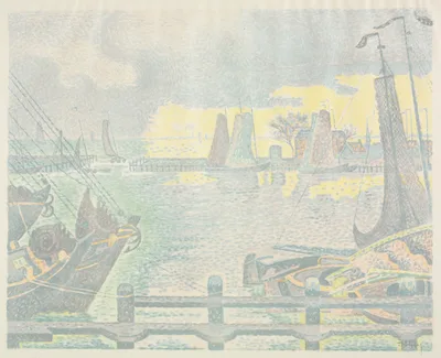 Boats at Flushing — Paul Signac