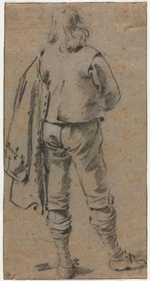 A Man Standing Seen from the Back — Gerard ter Borch