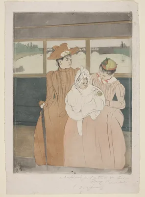 In the Omnibus — Mary Cassatt