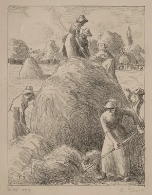 Haymakers of Eragny — Camille Pissarro