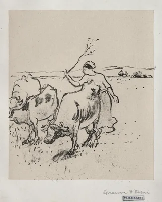 Cowherder — Camille Pissarro
