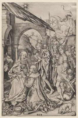 Adoration of the Magi — Martin Schongauer