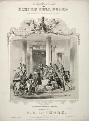 The Dinner Bell Polka - Sheet Music Cover — Winslow Homer