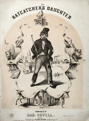 The Ratcatcher's Daughter - Sheet Music Cover — Winslow Homer