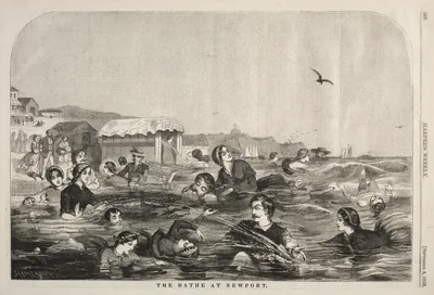 The Baths at Newport — Winslow Homer