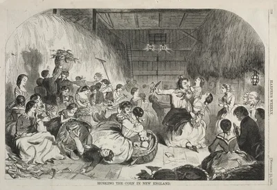 Husking the Corn in New England — Winslow Homer