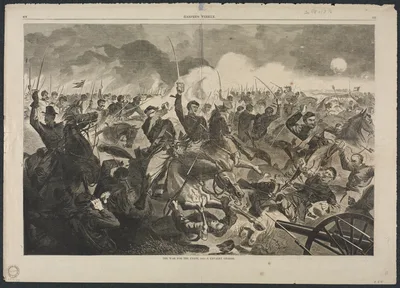 The War for the Union, 1862 - A Cavalry Charge — Winslow Homer