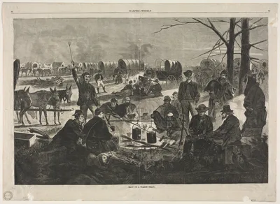 Halt of the Wagon Train — Winslow Homer