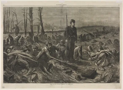 Army of othe Potomac - Sleeping on Their Arms — Winslow Homer