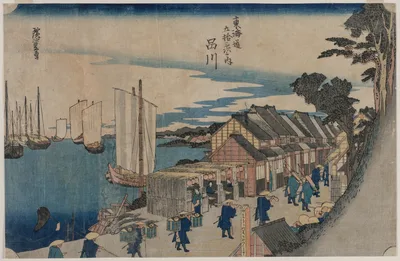 Shinagawa (from the series Fifty-three Stations of the Tokaido) — Utagawa Hiroshige II