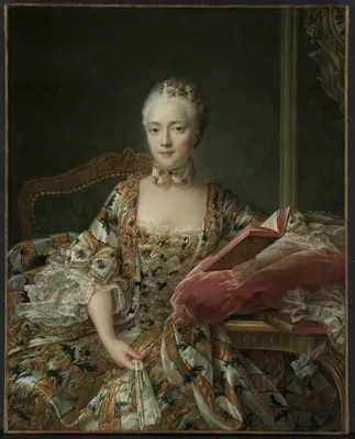 Portrait of the Marquise d'Aguirandes — François-Hubert Drouais