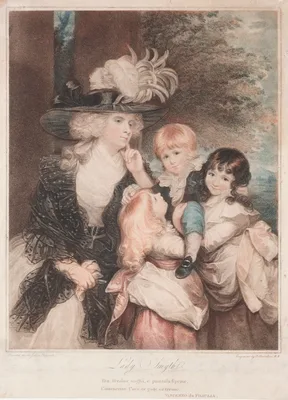 Lady Smith and Her Children — Francesco Bartolozzi