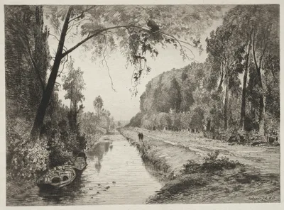 Canal at Pont Sainte-Maxence — Maxime Lalanne