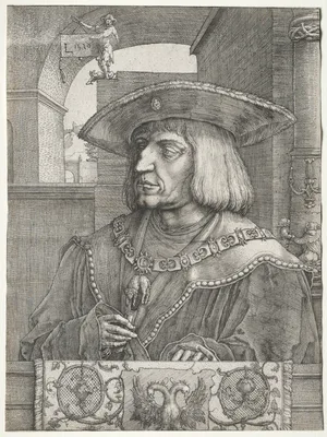 Emperor Maximilian I — Lucas van Leyden