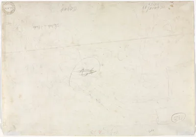Sketch for a Landscape (verso) — Jean-Baptiste Camille Corot