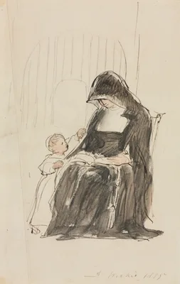 Nun Reading to a Child — David Wilkie