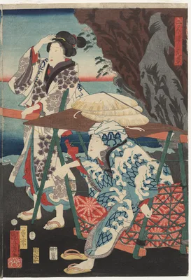 Splendid View at Futamigaura Bay — Kuniyoshi Utagawa
