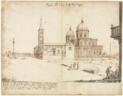 Eighteen Views of Rome: The Basilica of Santa Maria Maggiore — Lievin Cruyl