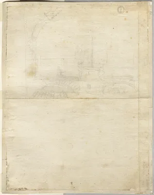 Sketch for San Giovanni in Laterano (verso) — Lievin Cruyl