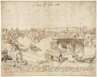 Eighteen Views of Rome: The Ponte Rotto — Lievin Cruyl