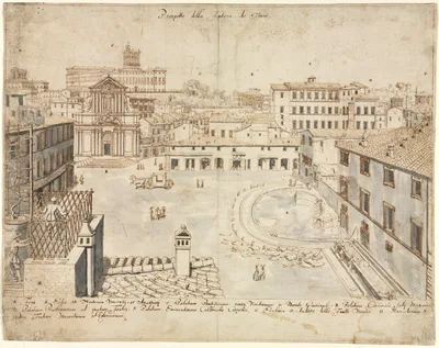 Eighteen Views of Rome: The Trevi Fountain — Lievin Cruyl