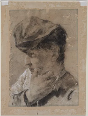 Head of a Young Man in a Cap — Giovanni Battista Piazzetta