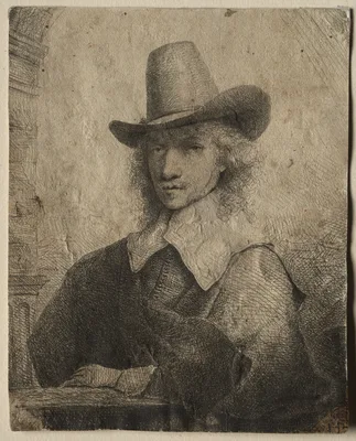 Portrait of a Man with a High Hat — Ferdinand Bol