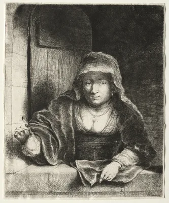 The Woman with the Pear — Ferdinand Bol