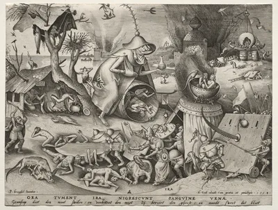 The Seven Deadly Sins:  Anger — Pieter Brueghel the Younger