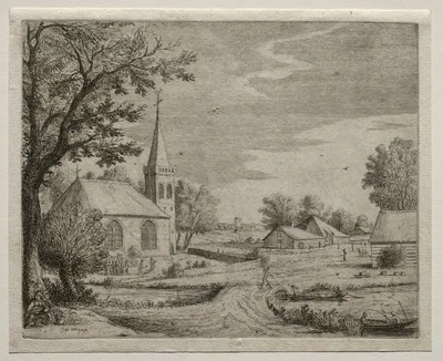 Village Church — Jan van Goyen