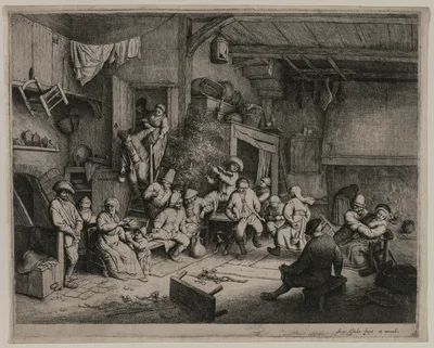 The Dance in the Inn — Adrian Ostade