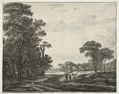Six views in the Wood of the Hague: Plate 2 — Roelant Roghman