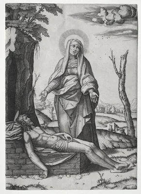 The Pietà — Marcantonio Raimondi
