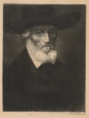 Large Portrait of Thomas Carlyle — Alphonse Legros