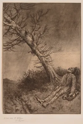 Death of a Vagabond — Alphonse Legros
