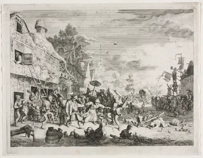 Village Fair — Cornelis Dusart