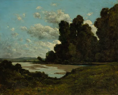 The River Loire at Nevers — Henri Harpignies
