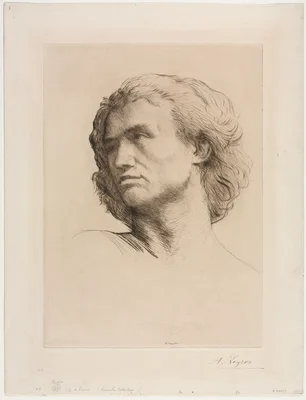 Head of a Man — Alphonse Legros