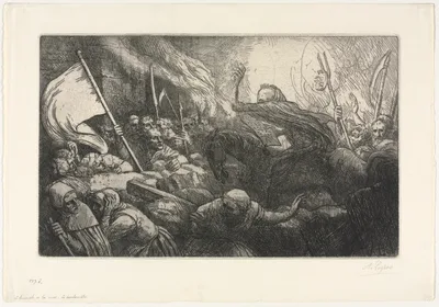 The Triumph of Death:  The Proclamation — Alphonse Legros