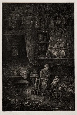 Flemish Interior — Rodolphe Bresdin