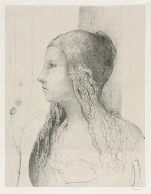 Brünnhilde in Twilight of the Gods — Odilon Redon