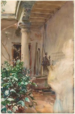 The Patio — John Singer Sargent