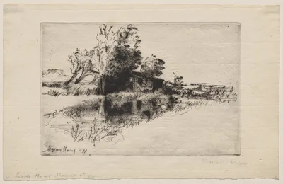 The Little Boathouse — Francis Seymour Haden
