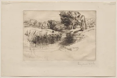 A Backwater — Francis Seymour Haden