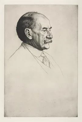 Thomas Hardy, Facing Right — William Strang