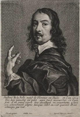 Portrait of Stefano della Bella — Wenceslaus Hollar