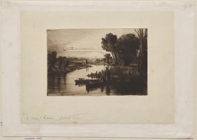 Thames Fisherman — Francis Seymour Haden