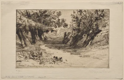 The Lovers' Walk (The Second Plate) — Francis Seymour Haden