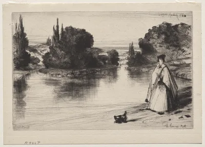The Towing Path — Francis Seymour Haden